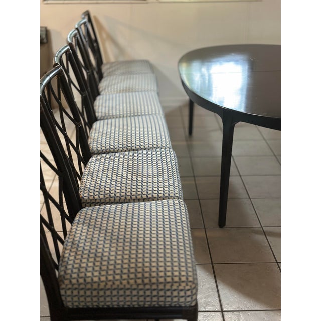 McGuire McGuire Dinning Room Set With Extension For Sale - Image 4 of 12