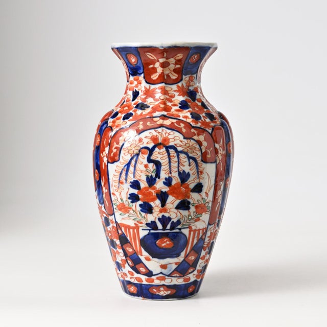 Antique Japanese Imari Porcelain Vase, 1890s For Sale - Image 3 of 11