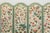 Vintage Four-Panel Polychrome Floral Folding Screen with Scalloped Accents For Sale - Image 9 of 12