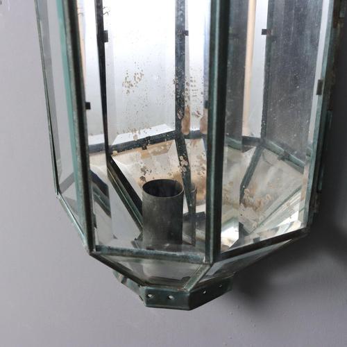 Italian Wall Lamp in Metal and Glass For Sale - Image 9 of 10