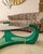 Large Vintage Postmodern American Green Lacquer and Gold Coffee Table in the style of Karl Springer, 1980s For Sale - Image 12 of 16