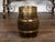English Turn of the Century Oak Barrel with Brass Braces, circa 1900 For Sale - Image 4 of 9