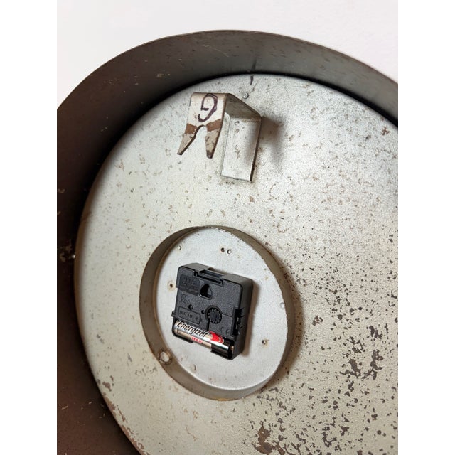 Industrial Black Factory Wall Clock from IBM, 1950s For Sale - Image 15 of 17
