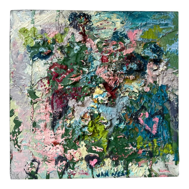 “Small Heart, Big Love”, Original Oil Painting, Abstract Arts, by Van Ness For Sale
