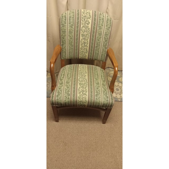 Oak Armchair, Czechoslovakia, 1940s This elegant oak armchair hails from Czechoslovakia, dating back to the 1940s, and...