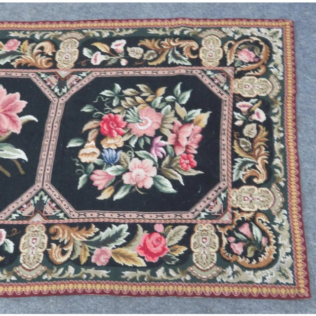 French Early 20th Century French Aubusson Floral Rug For Sale - Image 3 of 7