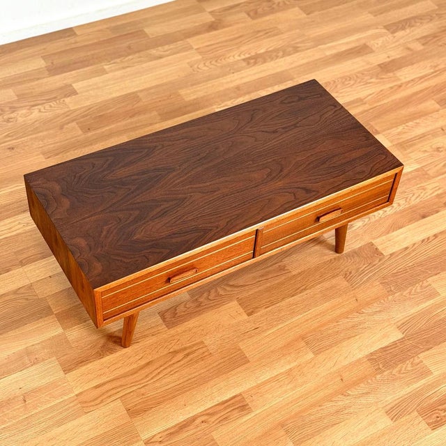 Side Table in Teak and Walnut, Denmark, 1950s-1960s For Sale - Image 3 of 11