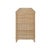 2020s Matthew Izzo Home Evander Wrapped Rattan Four Door Buffet With Satin Brass Door Pulls For Sale - Image 5 of 8