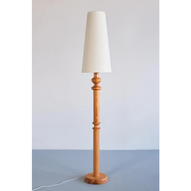 Tall Nybro Armaturfabric Floor Lamp in Pine Wood, Sweden, 1960s For Sale - Image 13 of 13