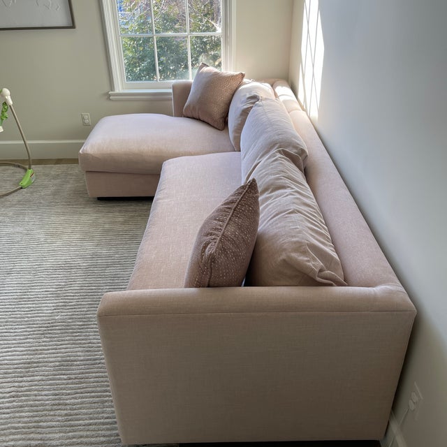 Pink Down Filled Burton James Sectional Chairish