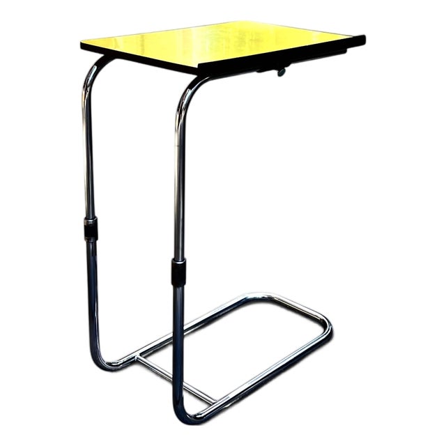 Height-Adjustable Steel Tube Table from Breveté S.G.D.G., France, 1950s s.g.d.g. Ládap Table For Sale