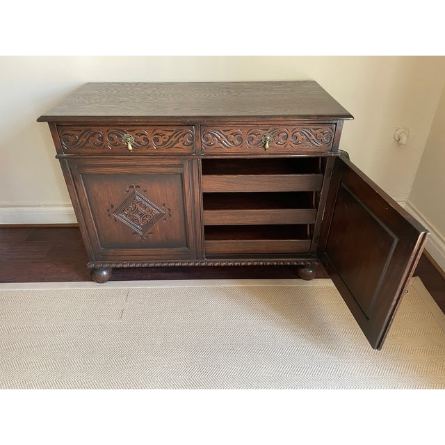 19th Century Jacobean Wood Cabinet For Sale - Image 4 of 6
