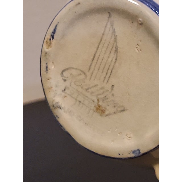 Ceramic 1940s Red Wing Pottery MCM Creamer Botanical For Sale - Image 7 of 12