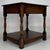 Wood Antique Early 20th Century English Oak Side Table with Lower Shelf For Sale - Image 7 of 13