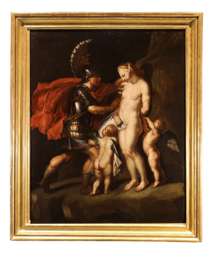 Theodoor Van Thulden, Perseus Freeing Andromeda, 1660, Oil on Canvas, Framed