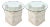 Pair of Tessellated Mactan Stone Side Tables With New Round Glass Tops For Sale