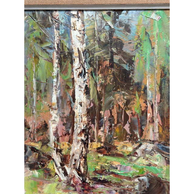 John Sköld, Birch Forest, 1954, Oil on Canvas, Framed For Sale - Image 18 of 18