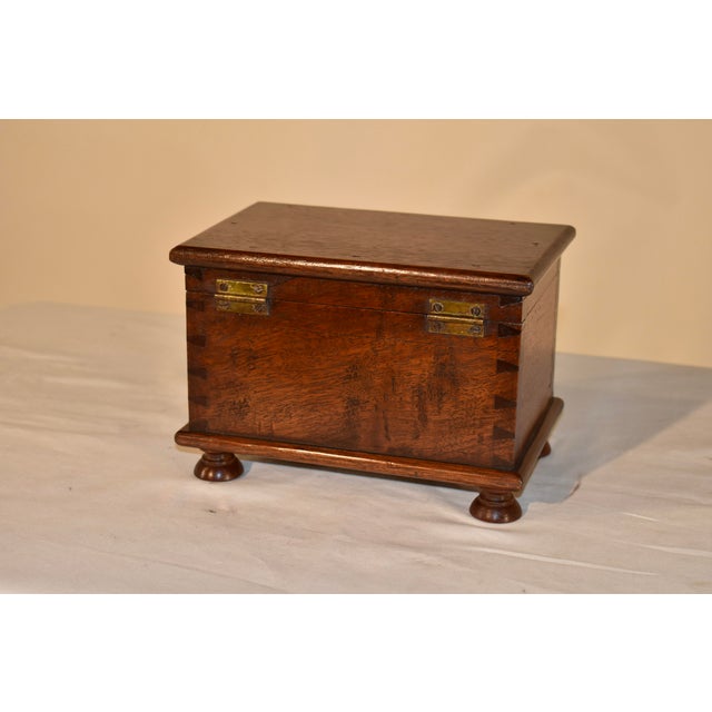 Wood Early 19th Century English Walnut Box For Sale - Image 7 of 9