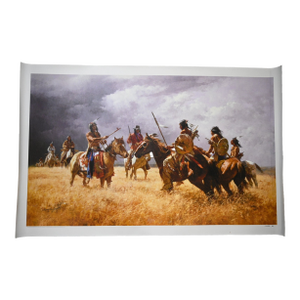 Howard Terpning “Coffee Coolers Meet the Hostiles” Signed Limited Edition MasterWork Giclée Canvas, 11/50