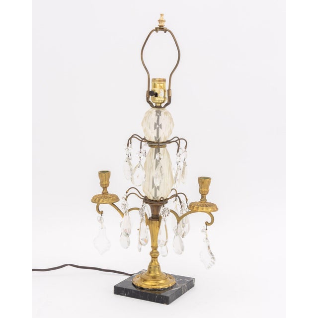 Louis XVI Style Gilt Bronze Girandole Mounted Lamp For Sale In New York - Image 6 of 8
