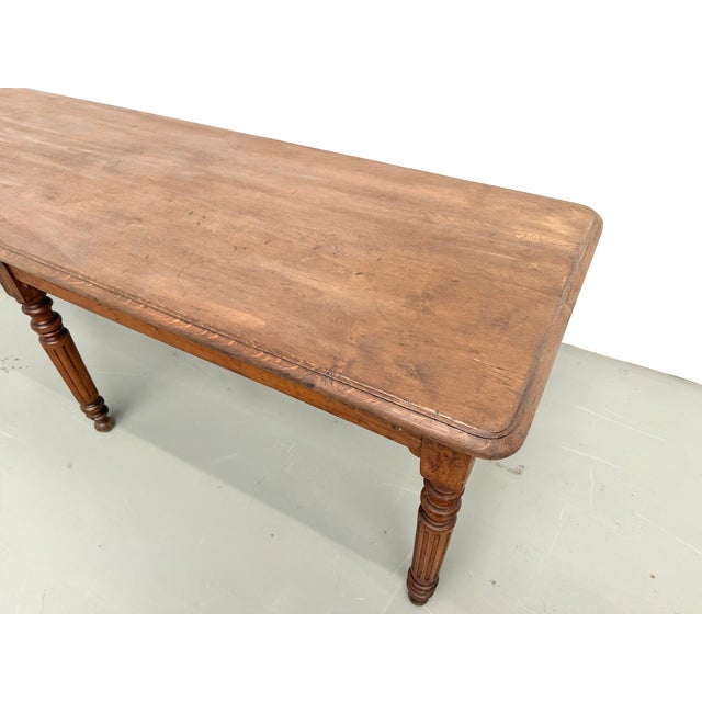 Oak Table with Turned Legs, 1900 For Sale - Image 4 of 18