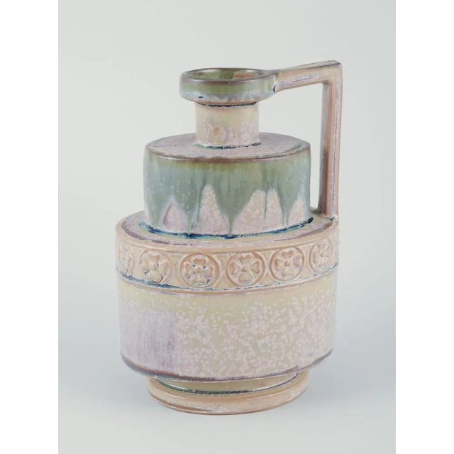 Art Deco Ceramic Jug by P. Garnier, Enghien, France, 1920s-1930s For Sale - Image 4 of 10