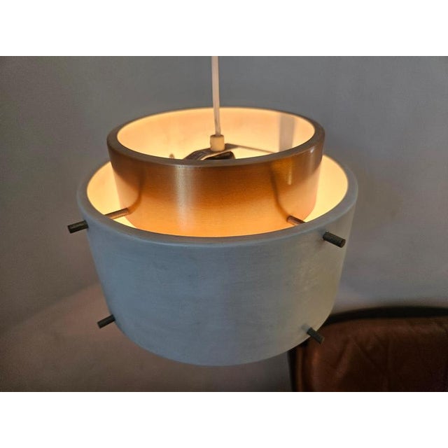 Mid-Century Modern Pendant Light in the style of Jo Hammerborg, Denmark, 1970s For Sale - Image 9 of 12