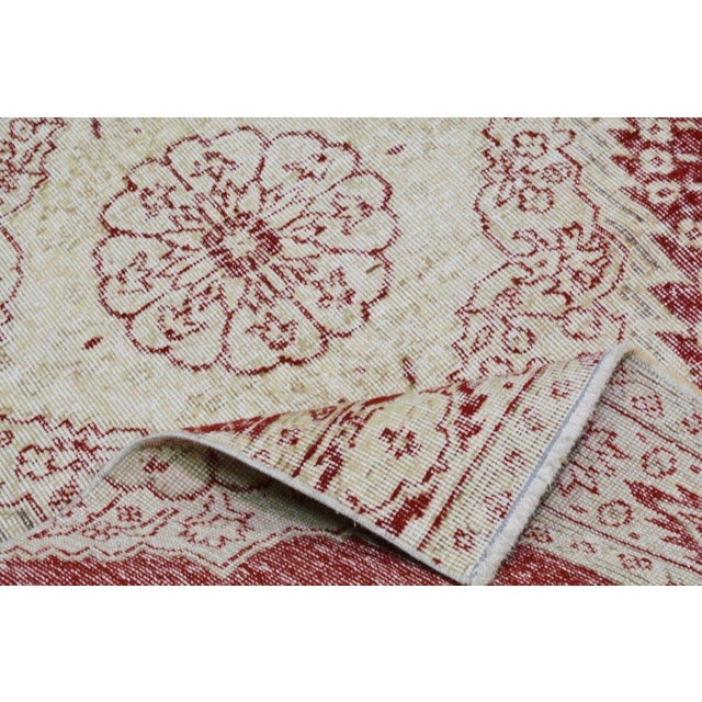 Turkish Vintage Turkish Anatolian Hand Knotted Wool Rug, 3'1x12'7 For Sale - Image 3 of 4