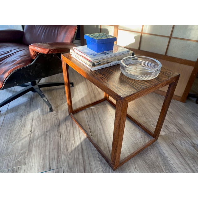 Mid-Century Modern Vintage Rosewood Side Table, Denmark, Circa 1960s For Sale - Image 3 of 10