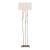 Ian K. Fowler by Visual Comfort Signature Aspen Floor Lamp in Gilded Iron with Linen Shade For Sale