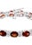 18 Carat Genuine Natural Garnet Tennis Bracelet 14 Karat White Gold For Sale - Image 4 of 18