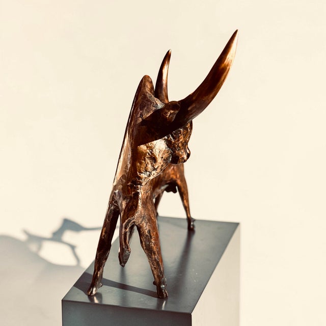 Brown David Laugomer, Large Sculpture, 1999, Bronze For Sale - Image 8 of 16