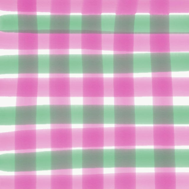 "I Remember Madras #1" Contemporary Pattern Print by Jerri Howell For Sale