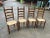 1970s Vintage Collection of Ladder-Back Chairs- Set of 4 For Sale - Image 10 of 12
