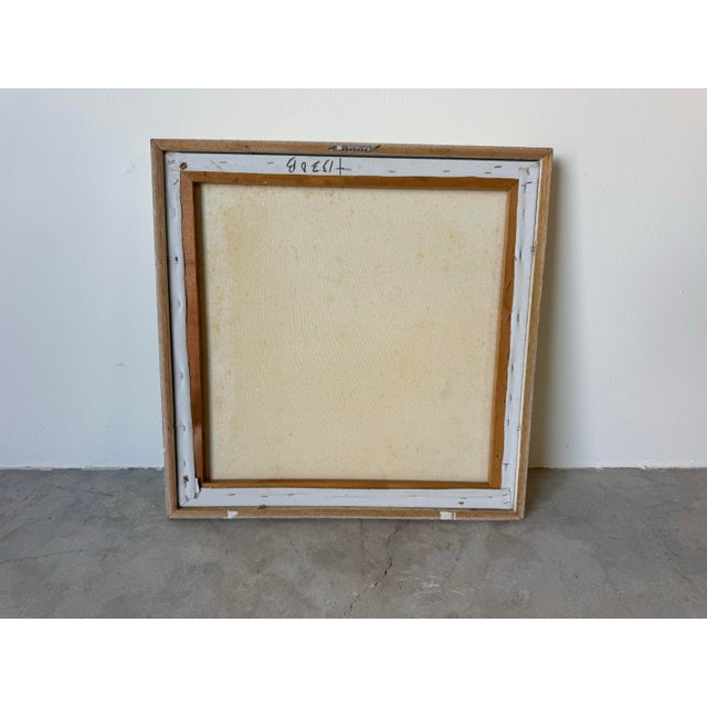 1970s Vintage Impressionist Still Life - Floral Bouquet in Vase Oil on Canvas Painting, Signed For Sale - Image 11 of 11