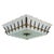 French Bronze + Frosted Glass Flush Mount by Sabino for Dominique, 1950s For Sale