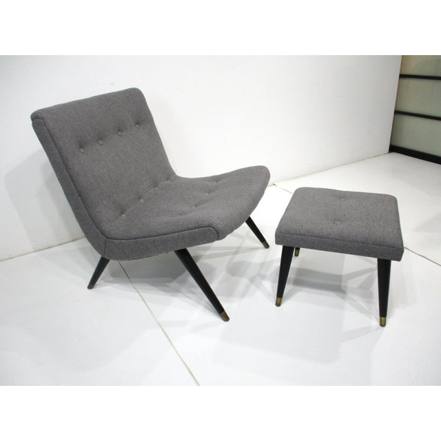Lounge Chair and Ottoman in the Style of Milo Baughman For Sale - Image 10 of 10