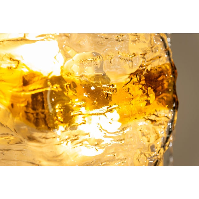 Cristal and Yellow Quilt Wall Lamps by Toni Zuccheri for Venini, Italy, 1970s, Set of 4 For Sale - Image 13 of 18