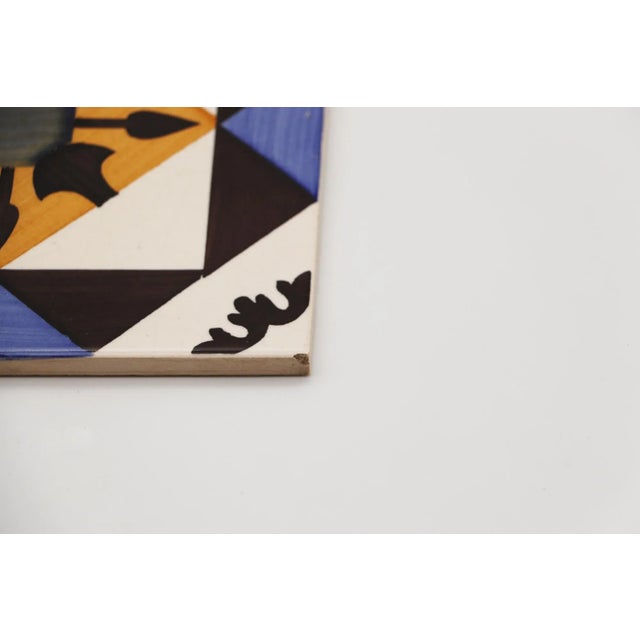 1940s Set of Four Geometric Tiles, Portuguese For Sale - Image 9 of 12