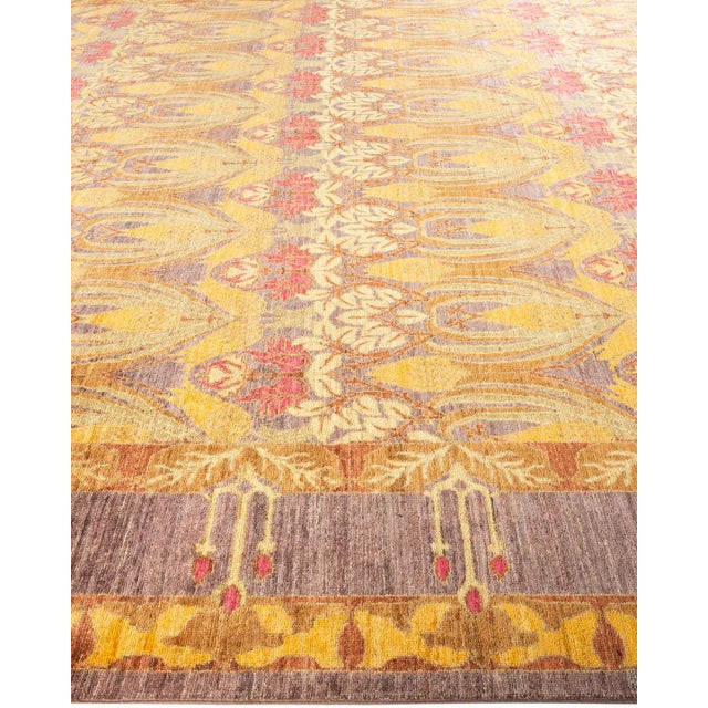 Solo Rugs Arts & Crafts Collection Hand Knotted Area Rug Collection Beige - 9' 10" x 14' 2" For Sale - Image 4 of 9
