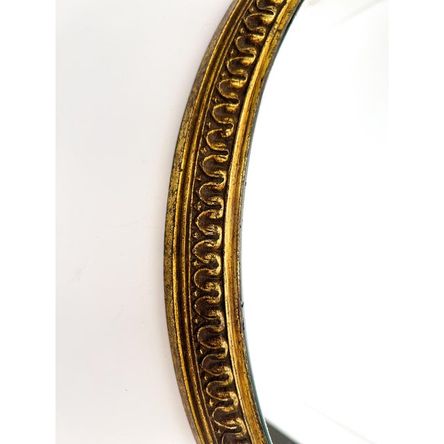 Gold Oversized Vintage Gilt Metal Mirrored Plateau — Repurposed Lighting Element — Hollywood Regency / Neoclassical For Sale - Image 8 of 18