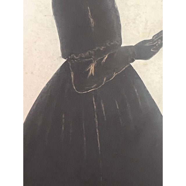 19th Century Silhouette Silkscreened & Gold Gilded in Original Frame For Sale - Image 9 of 18