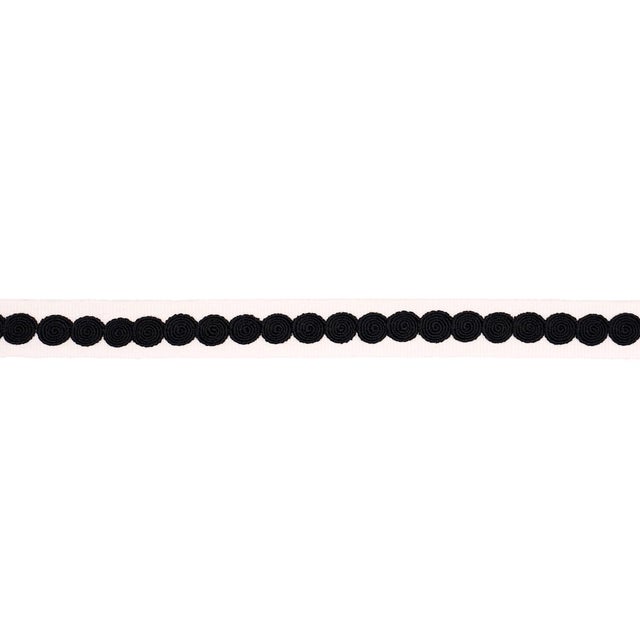 A handsome corded embroidery design on a cotton faille ground, Castille Tape Narrow makes a snazzy, graphic statement on...