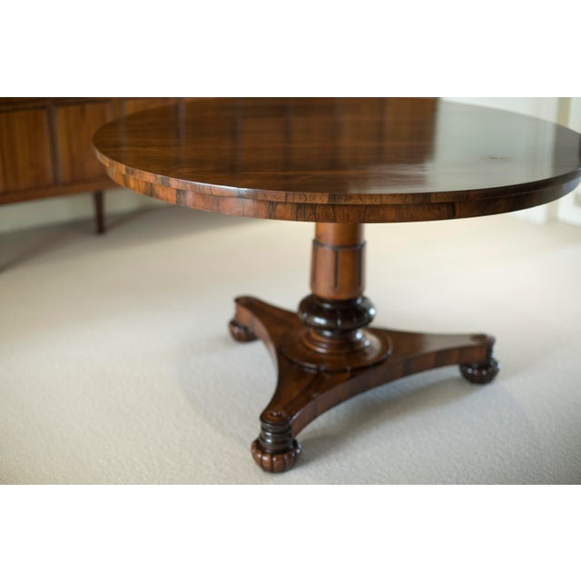 19th Century English Rosewood Center Table For Sale In New York - Image 6 of 7