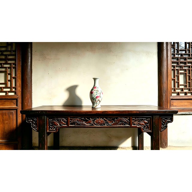 W-18cm,H-40cm Experience the beauty and elegance of Chinese history with our Chinese Vintage Porcelain Handcrafted with...