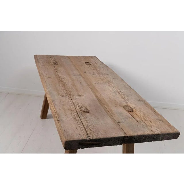 Late 18th Century Swedish Folk Art Pine Table For Sale - Image 6 of 13