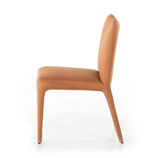 Four Hands Monza Dining Chair, Heritage Camel Leather For Sale - Image 9 of 13