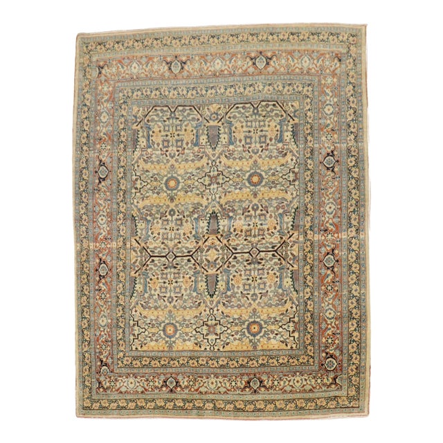 19th Century Zabihi Collection Hadji Jalili Tabriz Rug - 4'3" x 5'6" For Sale