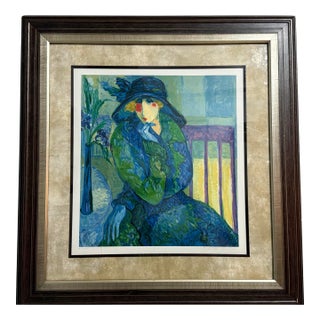 Barbara Wood “Mrs. Calabash” – Signed Serigraph – Edition 100/180– Framed It’s a Copy Hand Painted Over by Barbara For Sale
