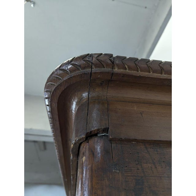 Brown Vintage Norman-Style Wardrobe in Pine For Sale - Image 8 of 11